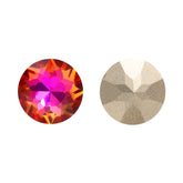 Violet Blue Gemstone Flower Shape High Quality Glass Pointed Back Fancy Rhinestones WholesaleRhinestone